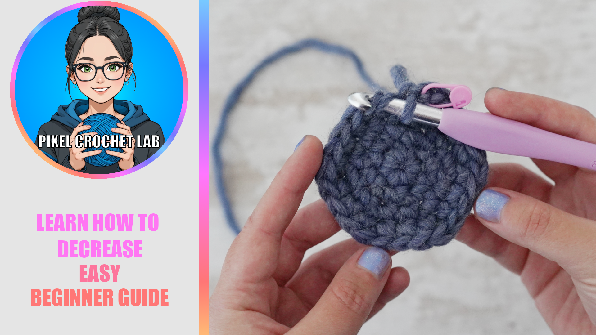 How to do an invisible decrease in crochet? The amigurumi guide - Pixel ...