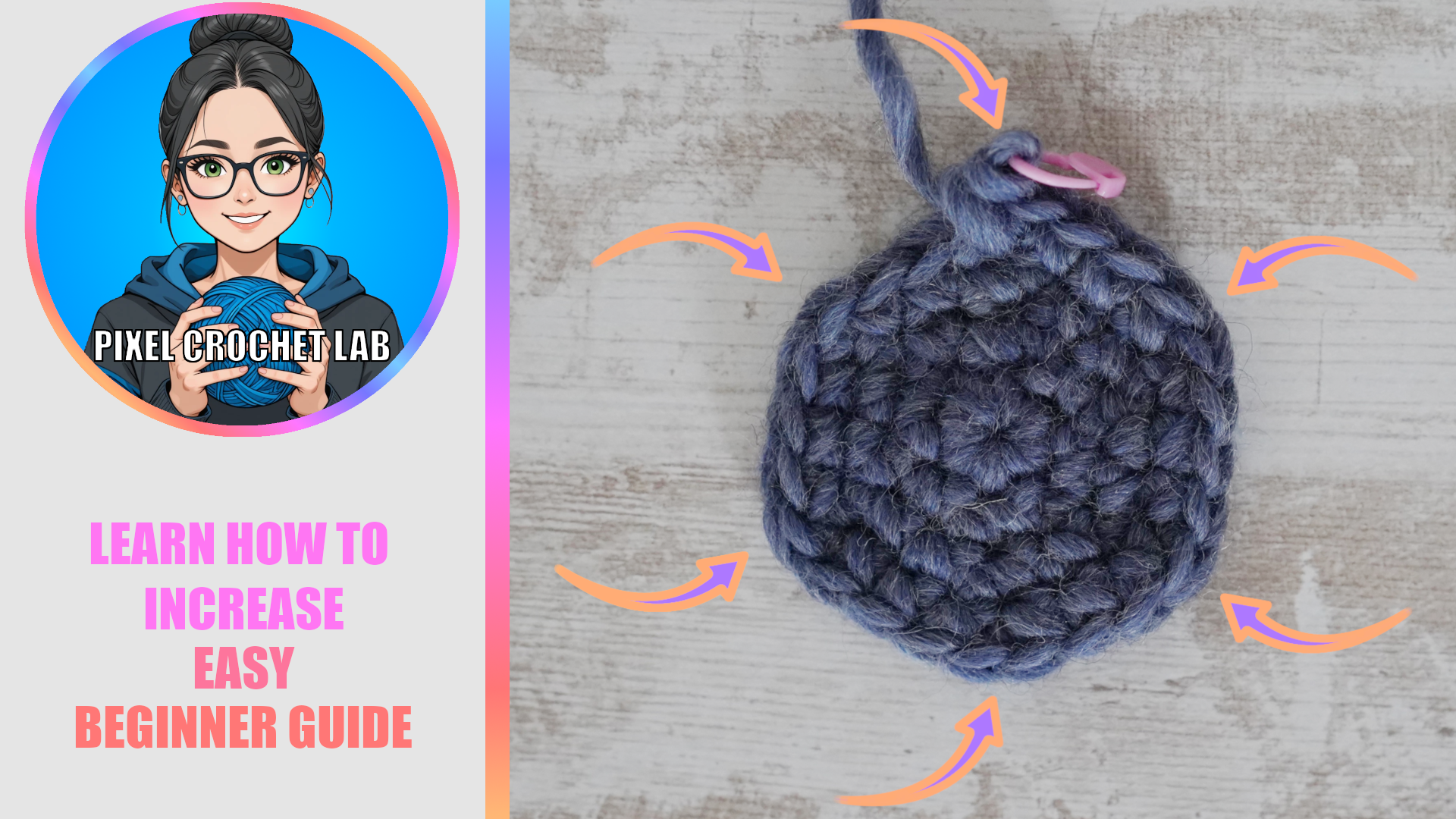 How to do an invisible increase in crochet? The amigurumi guide - Pixel ...