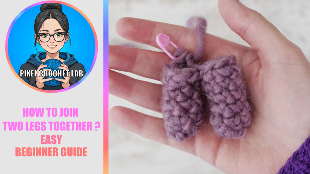 How to join two legs together in crochet? Amigurumi guide