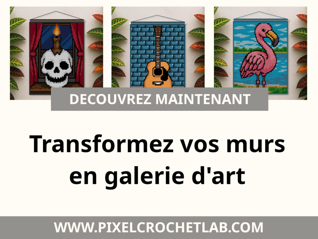 Patron au Crochet en Pixel Art : Modèles C2C et tapestry crochet